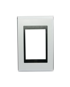 Placa 4x2 WEG 3 Posições Refinatto Branco e Preto Acetinado