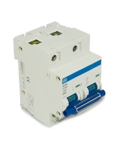 Disjuntor Bipolar 125A Weg Mini DIN MDW C125 5kA Curva C 1