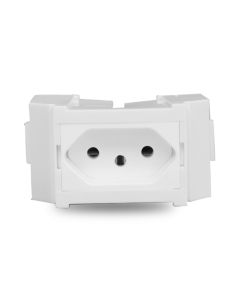 Adaptador Trilho DIN Tomada CSW10A Montado Branco Weg