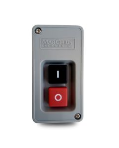 Interruptor Tecla Bipolar Margirius 30A 2CV 250V Preto Vermelho