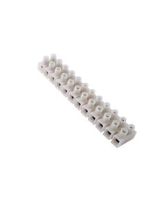 10 X CONECTOR BARRA NYBLOC 10,0mm BRANCO 400V 12 BORNES