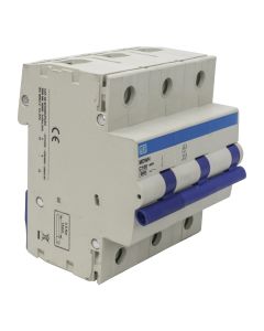 Disjuntor Tripolar 100A Curva C Weg C100 Mini DIN 6kA MDWH 1