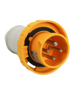 Plugue Industrial 3P+T 16A 110V 4h IP66 / IP67 Scame Amarelo * 1