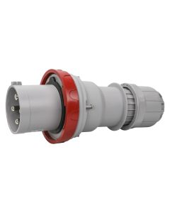 Plugue Industrial 3P+T 125A 380V 6h IP66/67/69 Scame Vermelho 1