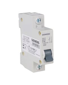 Disjuntor Mono 16A Curva C Siemens C16 Mini DIN 5kA 5SJ1