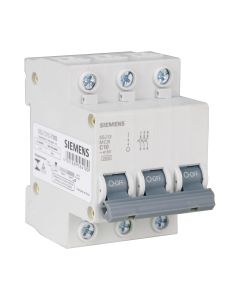 Disjuntor Tripolar 10A Curva C Siemens C10 Mini DIN 5kA ( 5SJ1 )