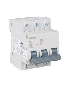 Disjuntor Tripolar 40A Curva C Siemens C40 Mini DIN 5kA ( 5SJ1 )