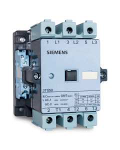 Contator Siemens 220V 105A 2NA 2NF 3TS50 22 0AN2 Tripolar E 1