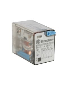 Mini Rele Industrial Finder 24V 4 Contatos Reversíveis 7A 1