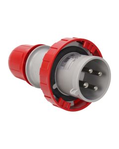 Plugue Industrial Móvel 3P + T 32A 380V 6h Scame Vermelho 1