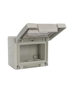 Caixa de Passagem Sobrepor 98x82x66mm IP55 Scame Cinza 1
