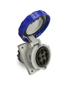Tomada Industrial de Embutir 3P+T 63A 220V 9h IP66/67 Scame 1
