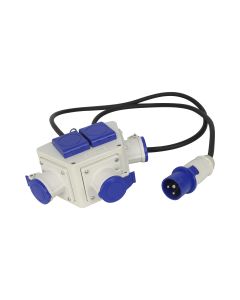 Adaptador de Tomadas Industrial Multi-Vias 5NR 2P+T 16A 230V (Scame IP44) 1