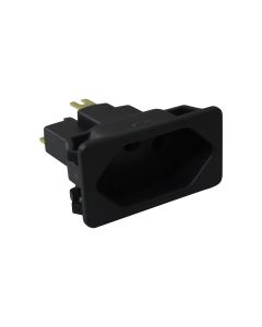 Tomada para Moveis 2P+T 10A 250V Margirius Preta TPA2-3 E4F