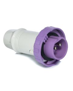 Plugue Industrial 2P 32A 25V IP66/67 Scame Roxo 4