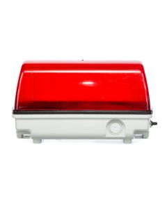 Luminária LED Plafon Scame IP55 Vermelha 2