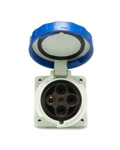 Tomada Industrial 3P + T 129A 220V 9h Scame Azul 2