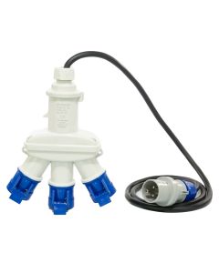 Adaptador de Tomadas Industrial Multe Vias 3NR 2P+T 16A 230V Scame 1