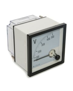 Voltímetro Analógico 0 a 500VCA 72x72mm Medição Direta