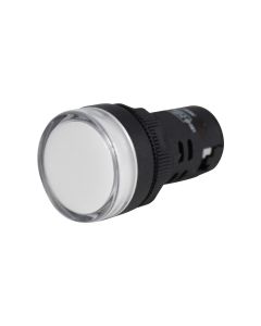 Sinaleiro LED Branco 127/220Vca Ø22mm 1