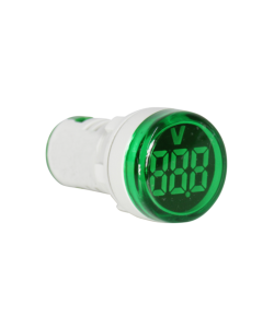Voltímetro Digital LED Verde 22mm 20 a 500V