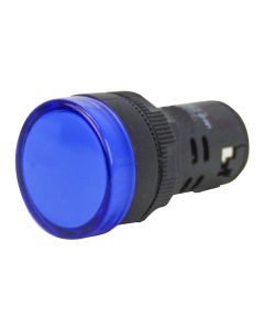 Sinaleiro LED 110/220Vca Azul 22mm Monobloco