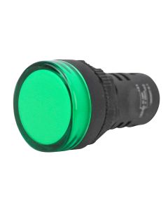 Sinaleiro LED 110/220Vca Verde 22mm Monobloco