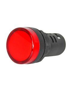 Sinaleiro LED 110/220Vca Vermelho 22mm Monobloco