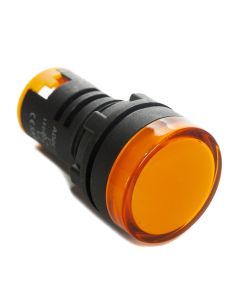 Sinaleiro LED 110/220Vca Amarelo 22mm Monobloco