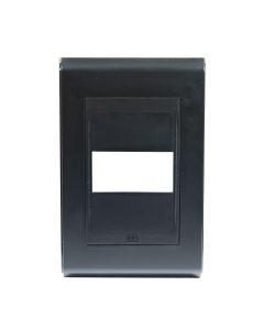 Placa 4x2 WEG 1 Posição Refinatto Preto Acetinado