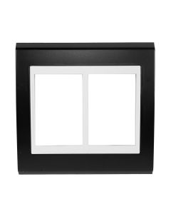 Placa 4x4 WEG 6 Posições Refinatto Preto e Branco Acetinado