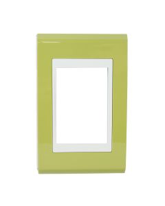 Placa de Tomada Pistache e Branco Weg 3 Posicoes Refinatto
