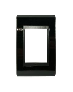 Placa de Tomada Preto Weg 3 Posicoes Refinatto 4x2