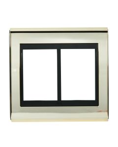 Placa de Tomada Ouro e Preto Weg 6 Posicoes Refinatto 4x4