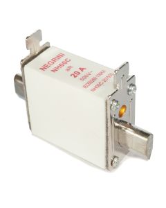 Fusivel NH Ultra Rapido aR 20A Negrini NH 00C 20 500 UR