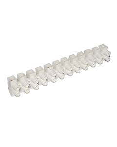 Conector Barra 10mm com 12 Polos Branco