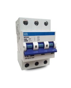 Disjuntor Tripolar 40A Curva C Weg C40 Mini DIN 10kA MDWH