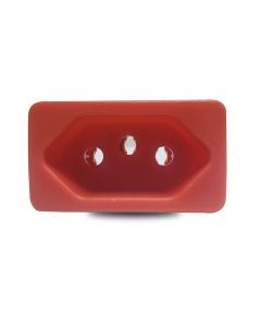 Tomada para Moveis 2P + T 20A 250V  Margirius Vermelha