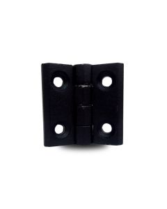 Dobradiça Plana Externa 50x50 180° Metal Zamac Cor Preta