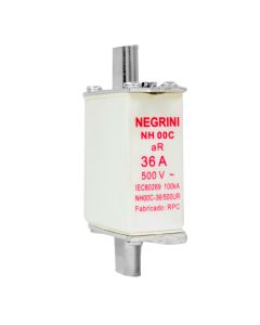 Fusivel NH Ultra Rapido aR 36A Negrini NH 00C 36 500 UR