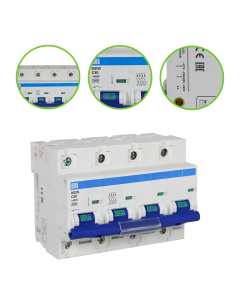 Disjuntor Tetrapolar 80A Curva C Weg C80 Mini DIN 5kA MDW * 1