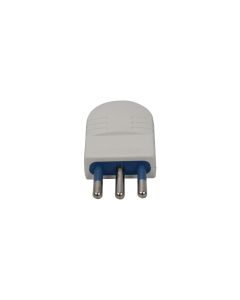 Plugue 2P + T 10A 250V Scame Branco