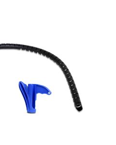 Organizador de Cabos Helawrap 20mm Preto Hellermann 25m