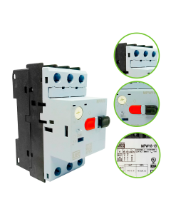 Disjuntor Motor Weg MPW de 12A a 18A Tripolar MPW18