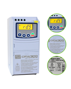 Inversor de Frequência Weg CFW300 Trifásico 0,5CV 220V 2,6A 1