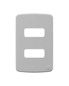 Placa de Tomada Weg Cinza 2 Posicoes Compose 4x2