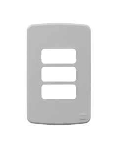 Placa de Tomada Weg Cinza 3 Posicoes Compose 4x2