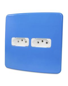 Conjunto 2 Tomadas 10A 2P+T 250V Weg 4X4 Composé Azul