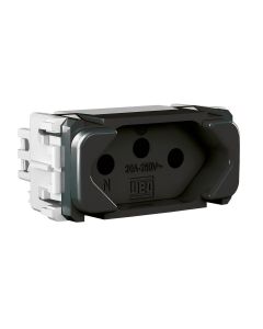 Módulo Tomada 20A 2P+T 250V WEG Composé Preto