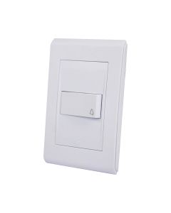 Conjunto Campainha Cigarra 10A 250V Weg Refinatto Branco